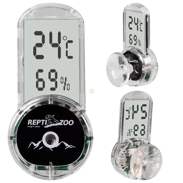 Reptizoo 4-Sides Mounting Thermo-Hygrometer