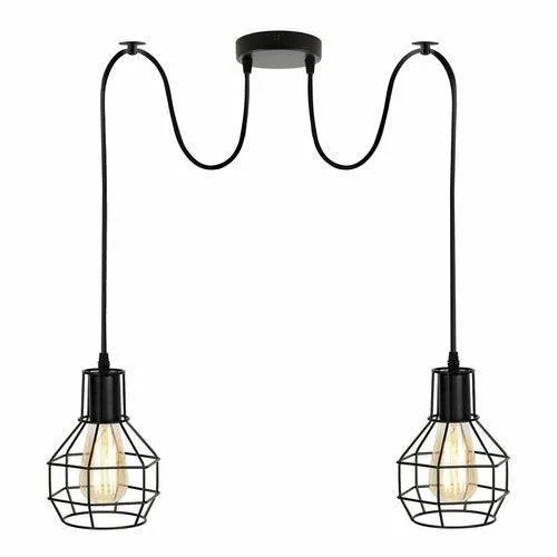 Retro Industrial 2 Way Indoor Ceiling Pendant Chandelier Hanging Light