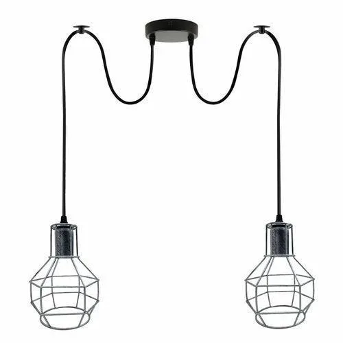 Retro Industrial 2 Way Indoor Ceiling Pendant Chandelier Hanging Light