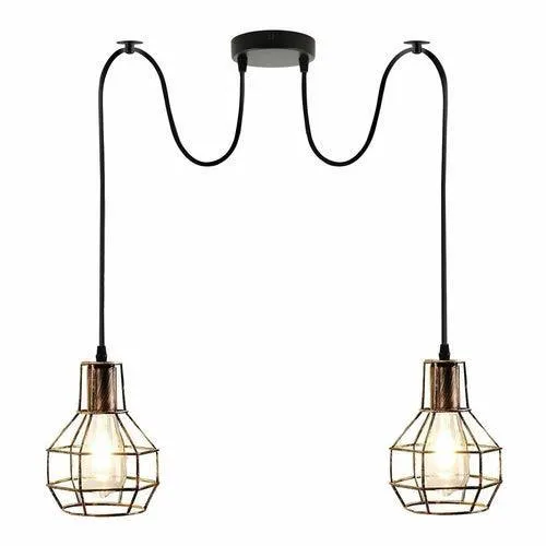 Retro Industrial 2 Way Indoor Ceiling Pendant Chandelier Hanging Light