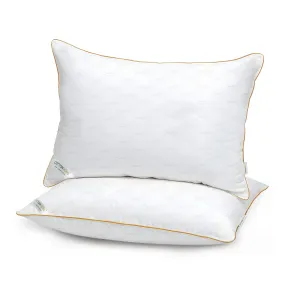 Royal Angler High Quality Wave Design Ultra Soft Premium Egyptian Cotton Dobby Jacquard  Pillow 50x75cm White