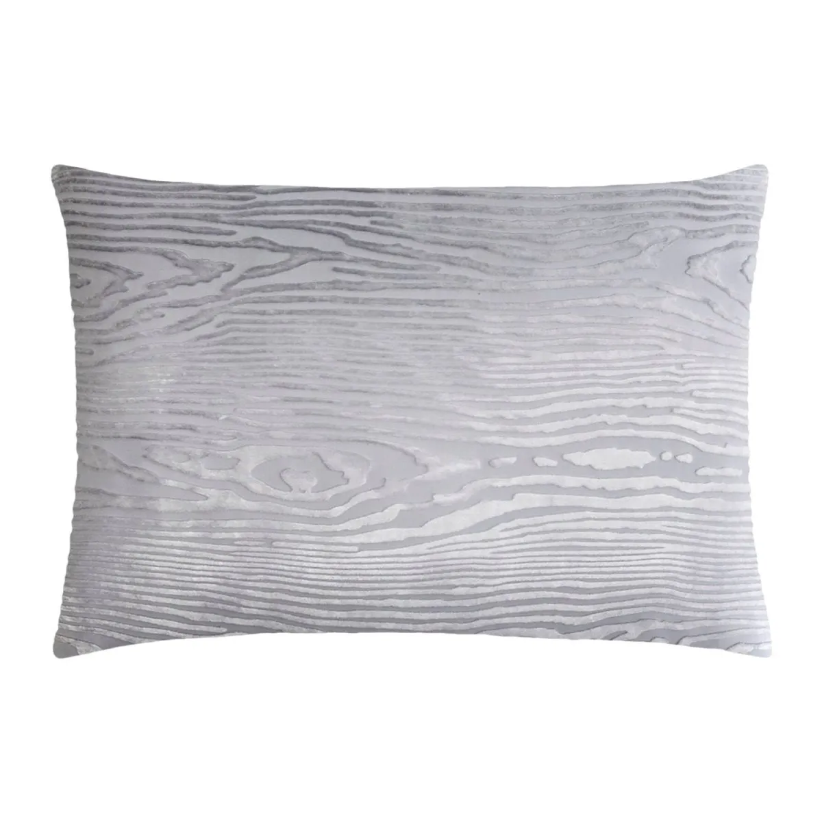 Silver Gray Woodgrain Velvet Pillows by Kevin O’Brien Studio