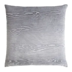 Silver Gray Woodgrain Velvet Pillows by Kevin O’Brien Studio