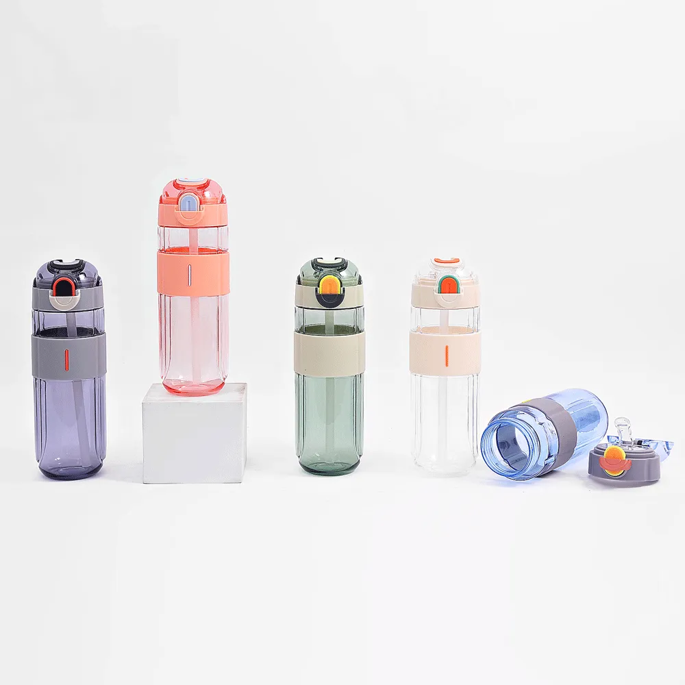 SImple Plane Transparent Water Bottle.(580mL)