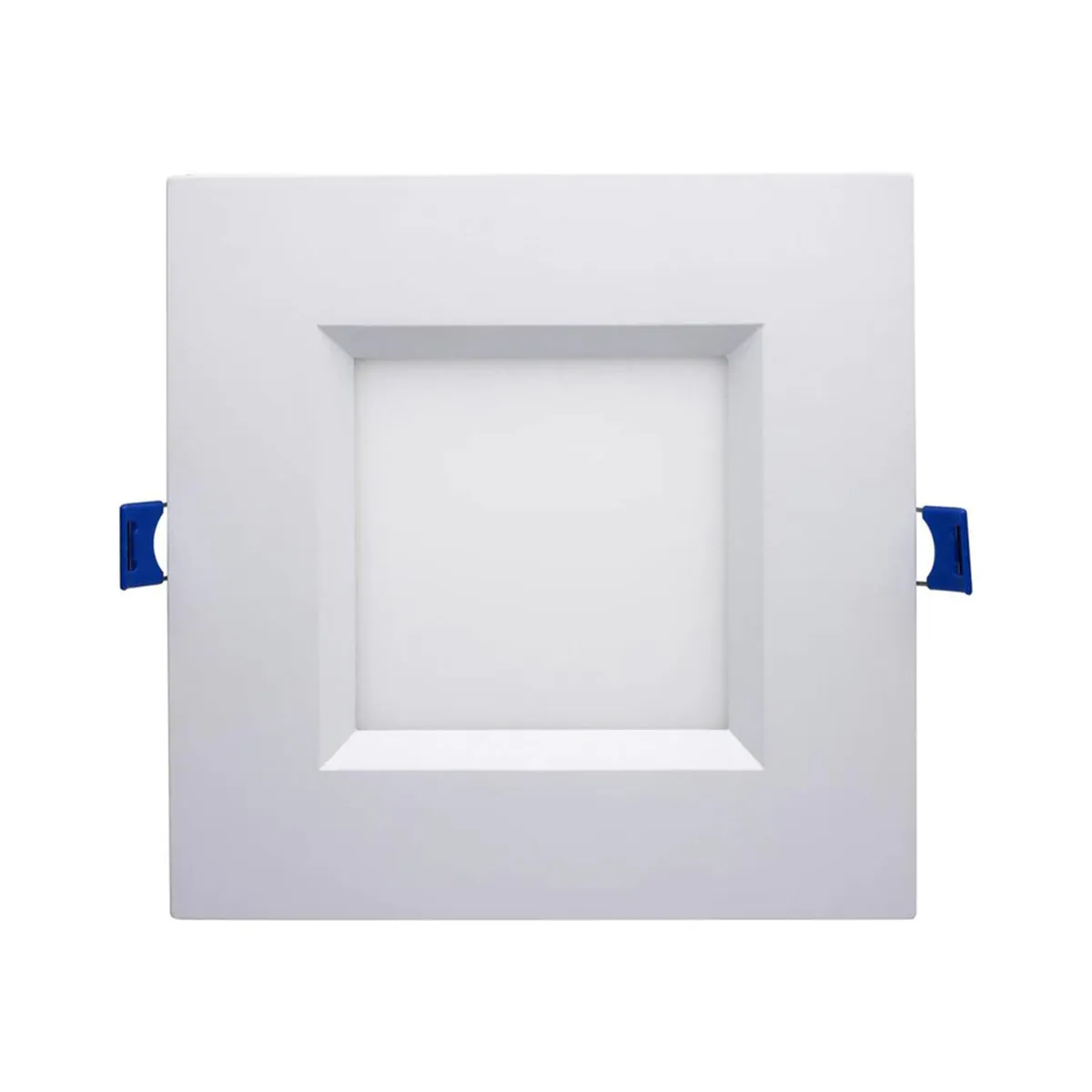 Slim Fit 6 Inch Square Canless LED Recessed Light, 1000 Lm, 27K|30K|35K|40K|50K, White Finish