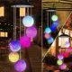 Solar Crystal Ball Wind Chime Light Color Changing Solar LED String