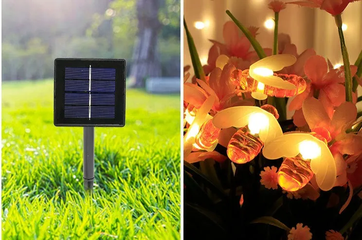 Solar Outdoor String Light Bee Decor Light