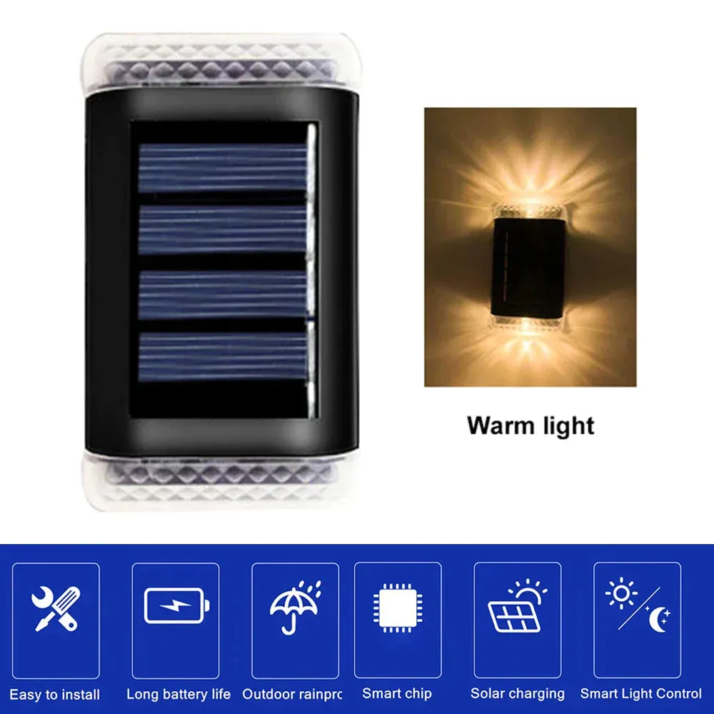 Solar Wall Light Outdoor Waterproof Balcony Wall Lights for Courtyard Street Landscape Garden Decor Lamp Solar Outdoor Wall Lamp