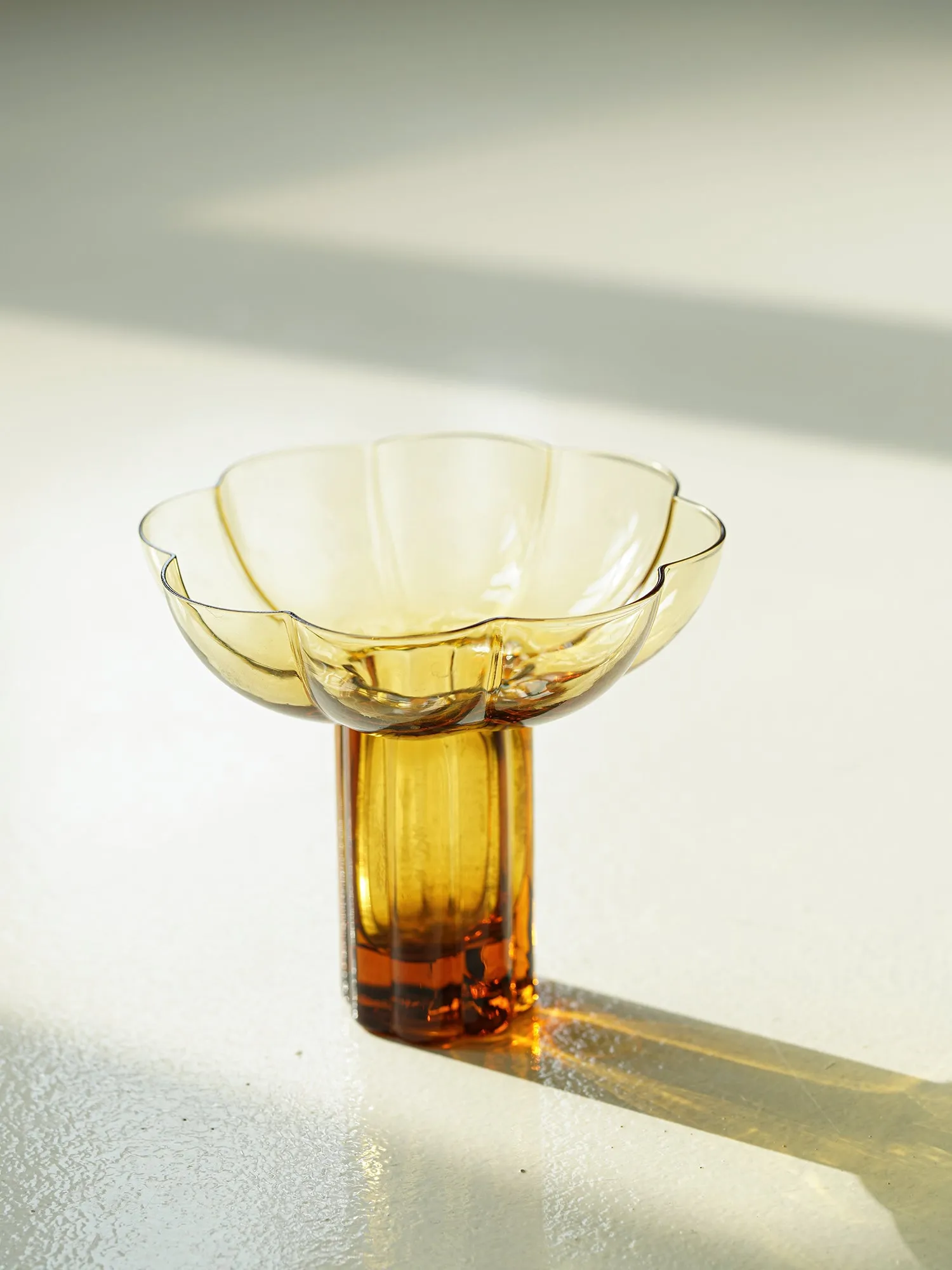 Special Floral Design Glass Cup