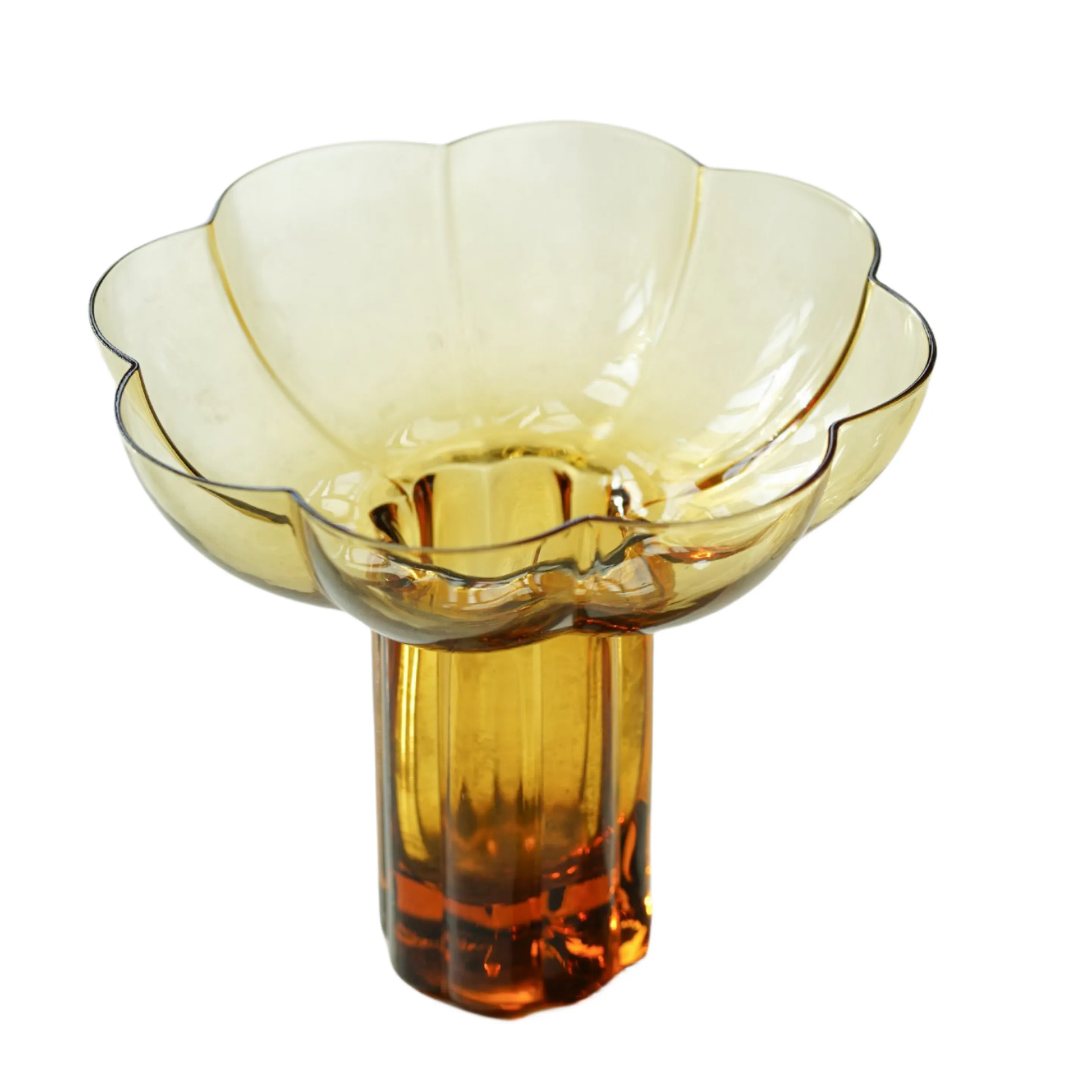 Special Floral Design Glass Cup