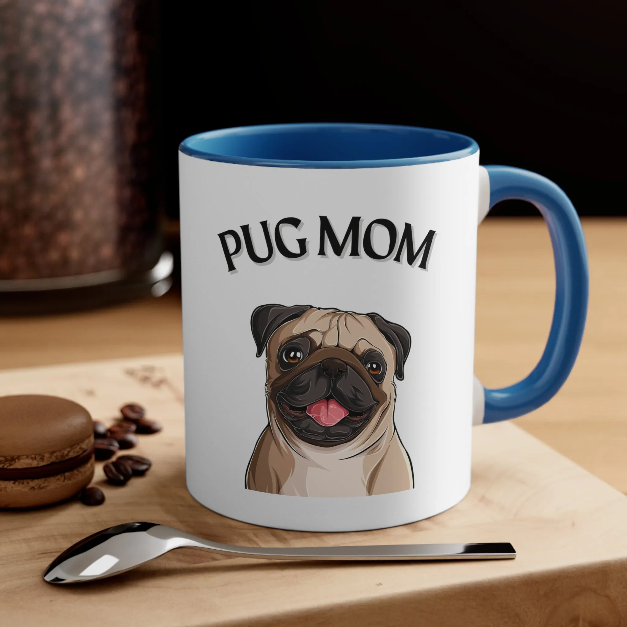 Special Pug Mom Coffee Cup  Multi-Color Coffee Mug Gift for Pug Owners, Dog Lovers, Gift for Her