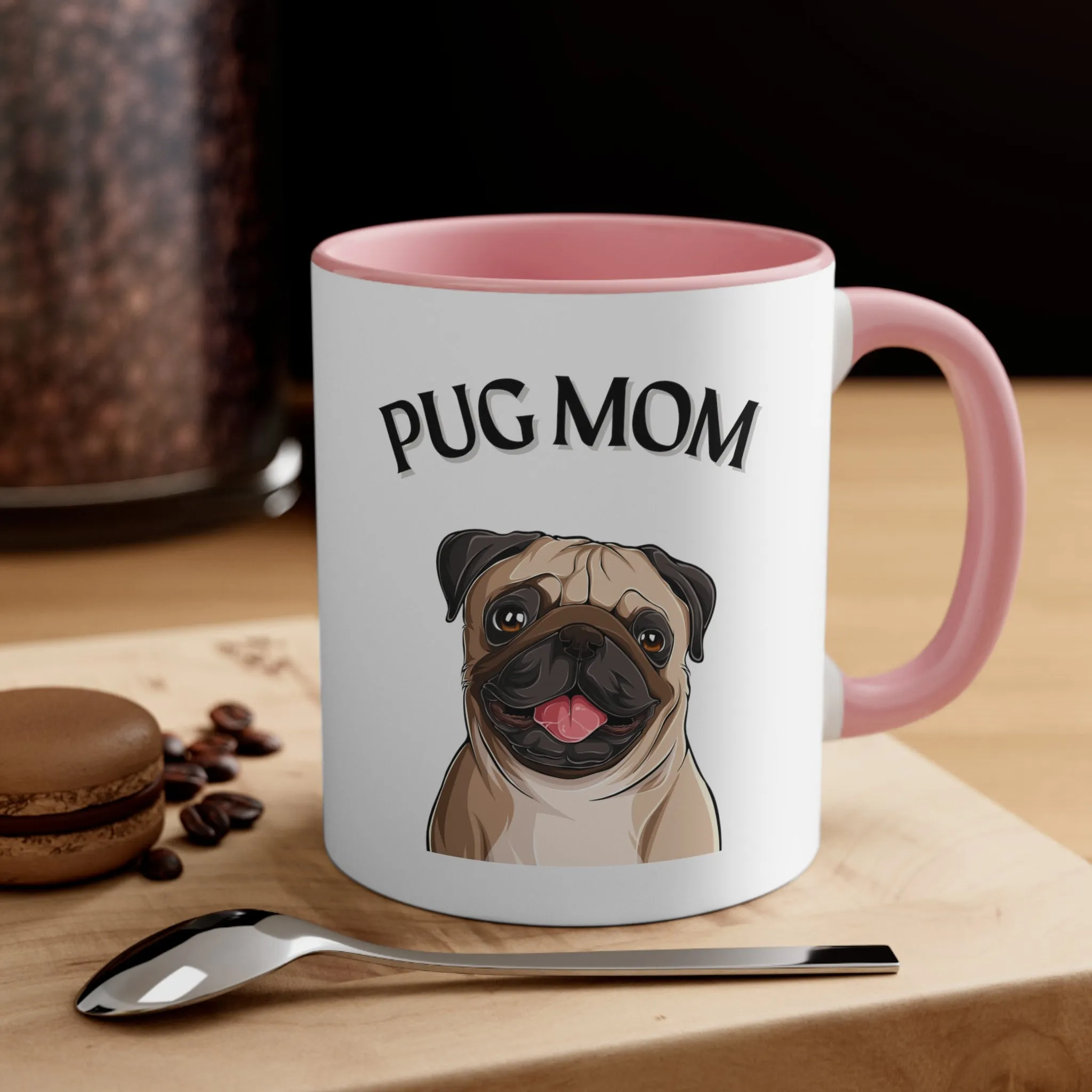 Special Pug Mom Coffee Cup  Multi-Color Coffee Mug Gift for Pug Owners, Dog Lovers, Gift for Her