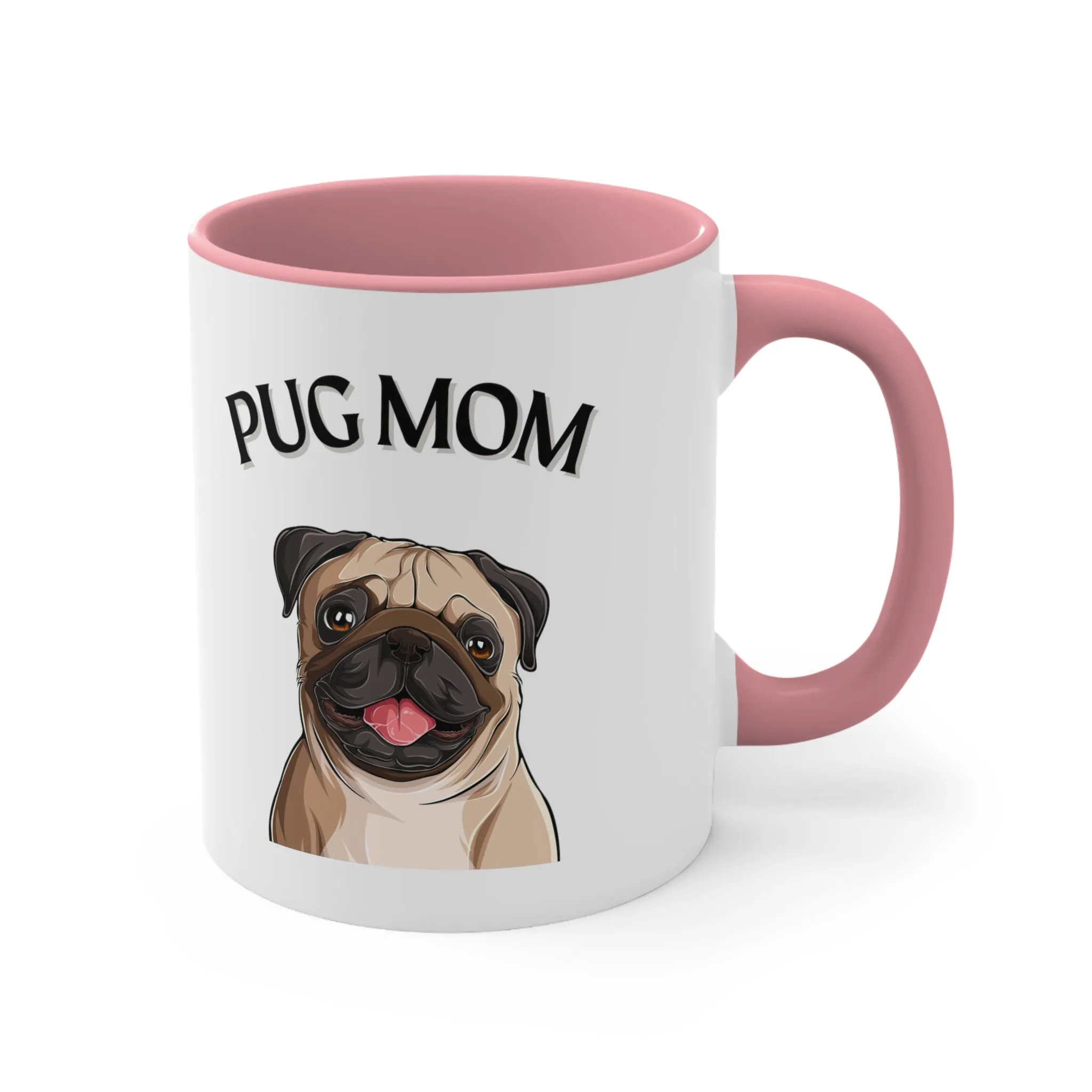 Special Pug Mom Coffee Cup  Multi-Color Coffee Mug Gift for Pug Owners, Dog Lovers, Gift for Her