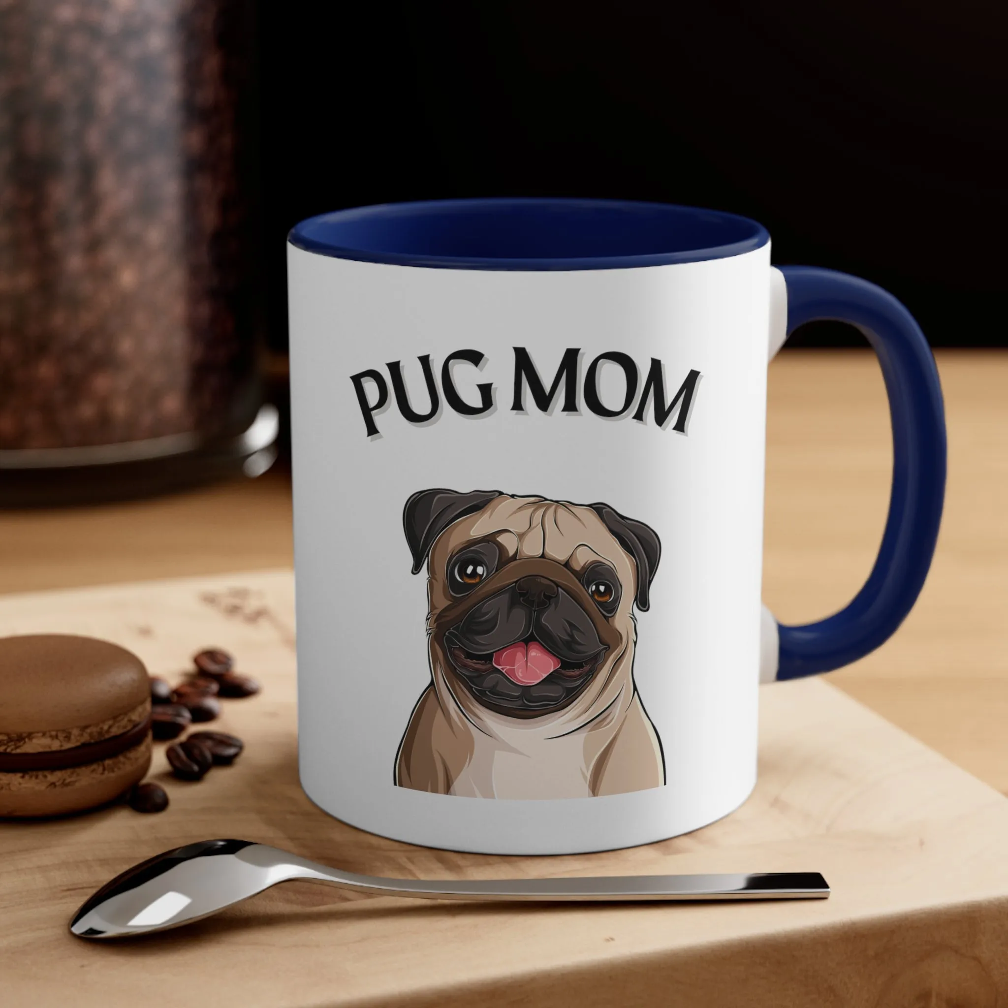 Special Pug Mom Coffee Cup  Multi-Color Coffee Mug Gift for Pug Owners, Dog Lovers, Gift for Her