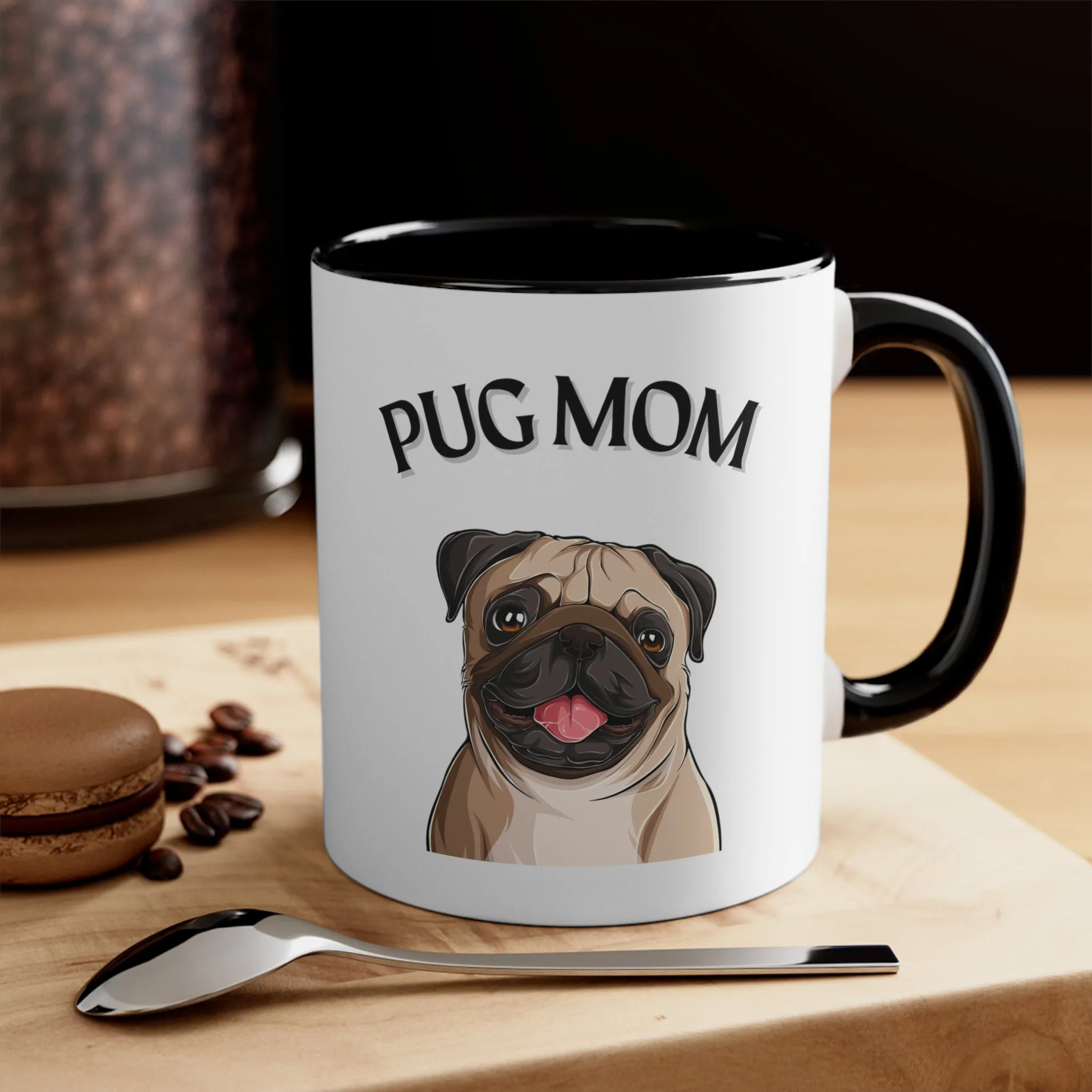 Special Pug Mom Coffee Cup  Multi-Color Coffee Mug Gift for Pug Owners, Dog Lovers, Gift for Her