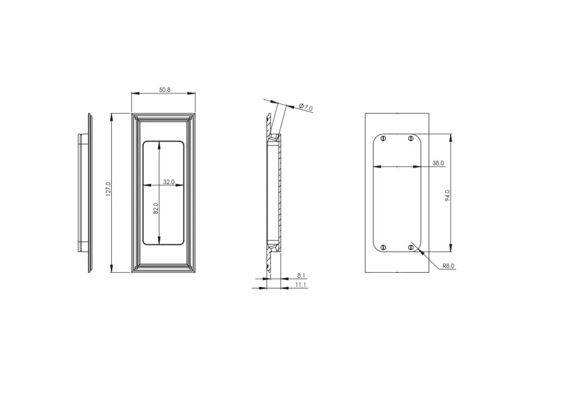 Tall Flush Handle