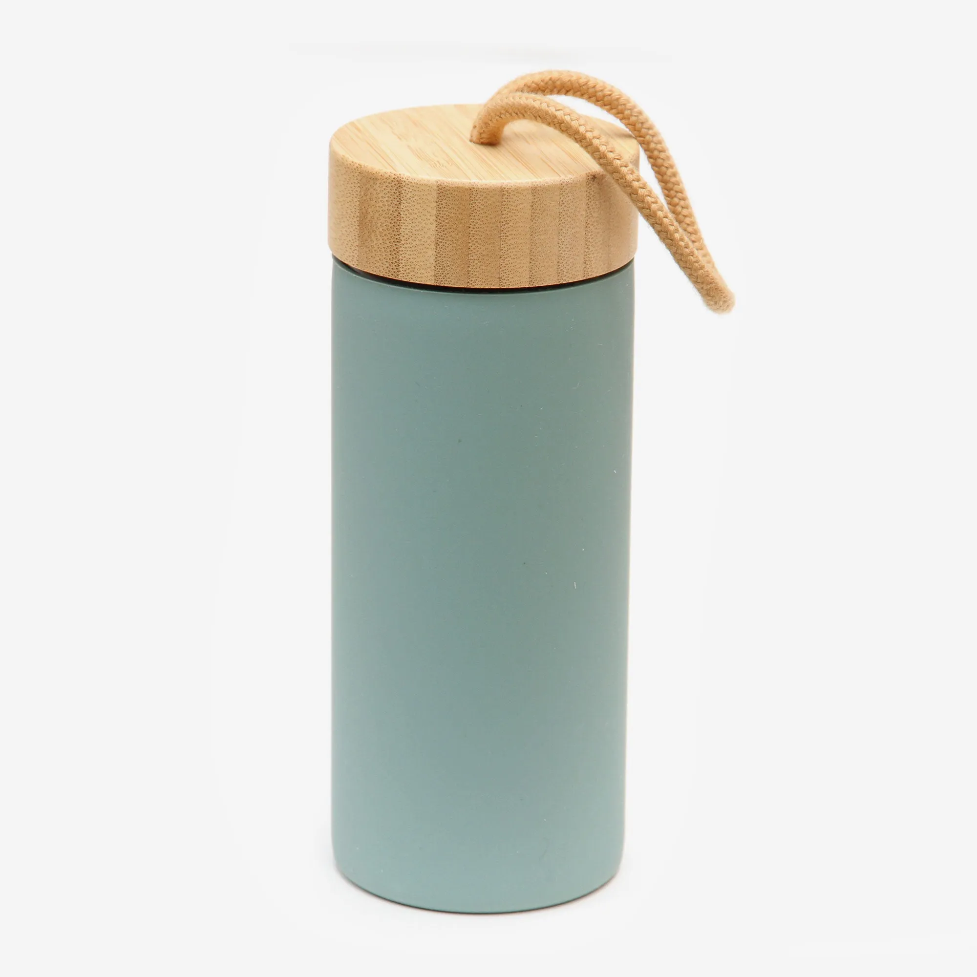 Teal Glass Water Bottle