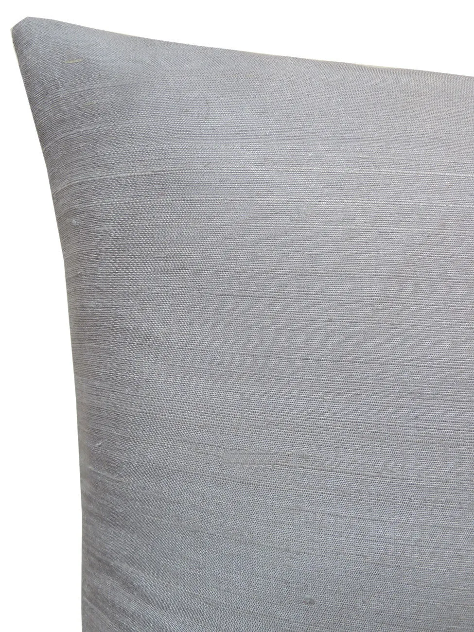 Thai Silk Solid Pillow Pale Grey