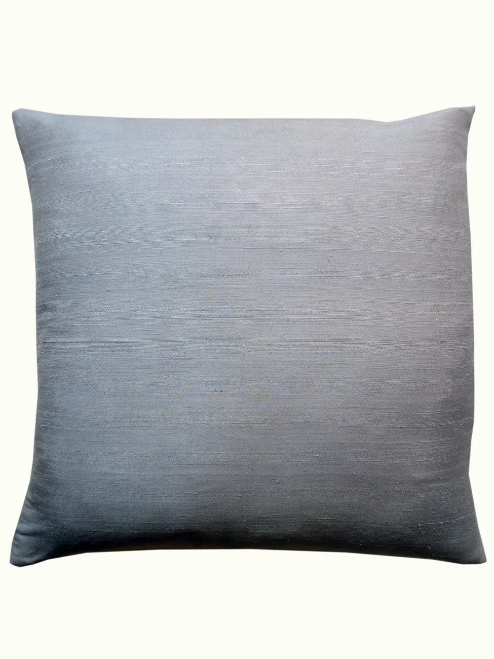 Thai Silk Solid Pillow Pale Grey