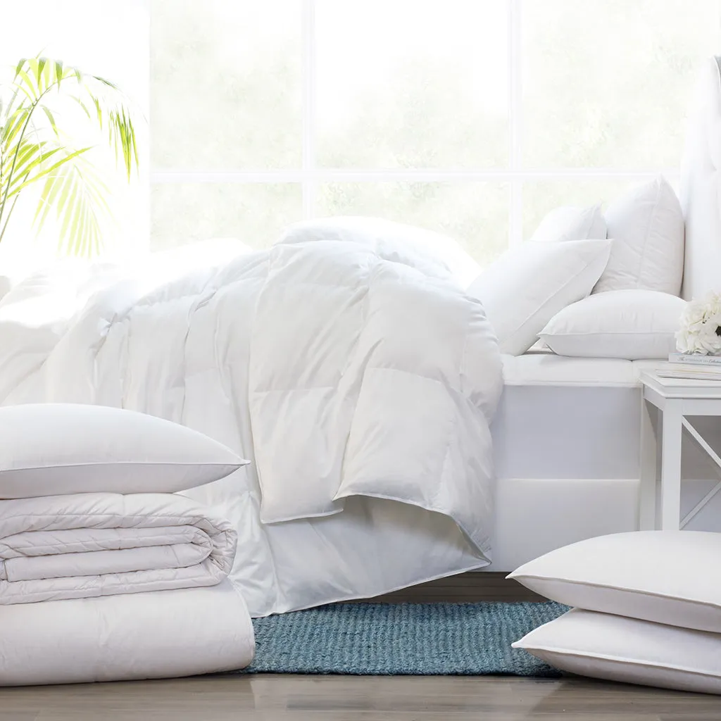 The Luxe Cotton Filled White Comforter