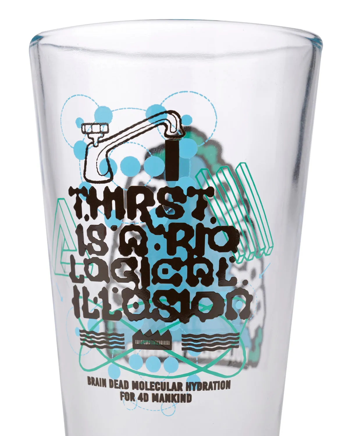 Thirst Illusion Pint Glass - Blue