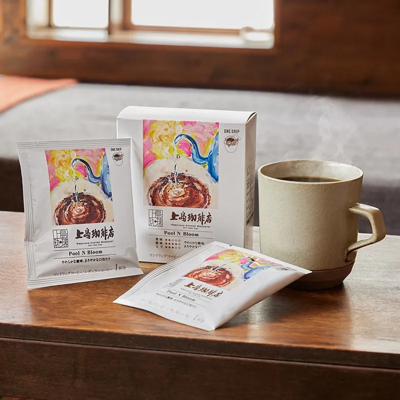 UCC Drip Coffee Pool N Bloom Blend - Single Serve Ueshima Coffee Shop 5 Bags