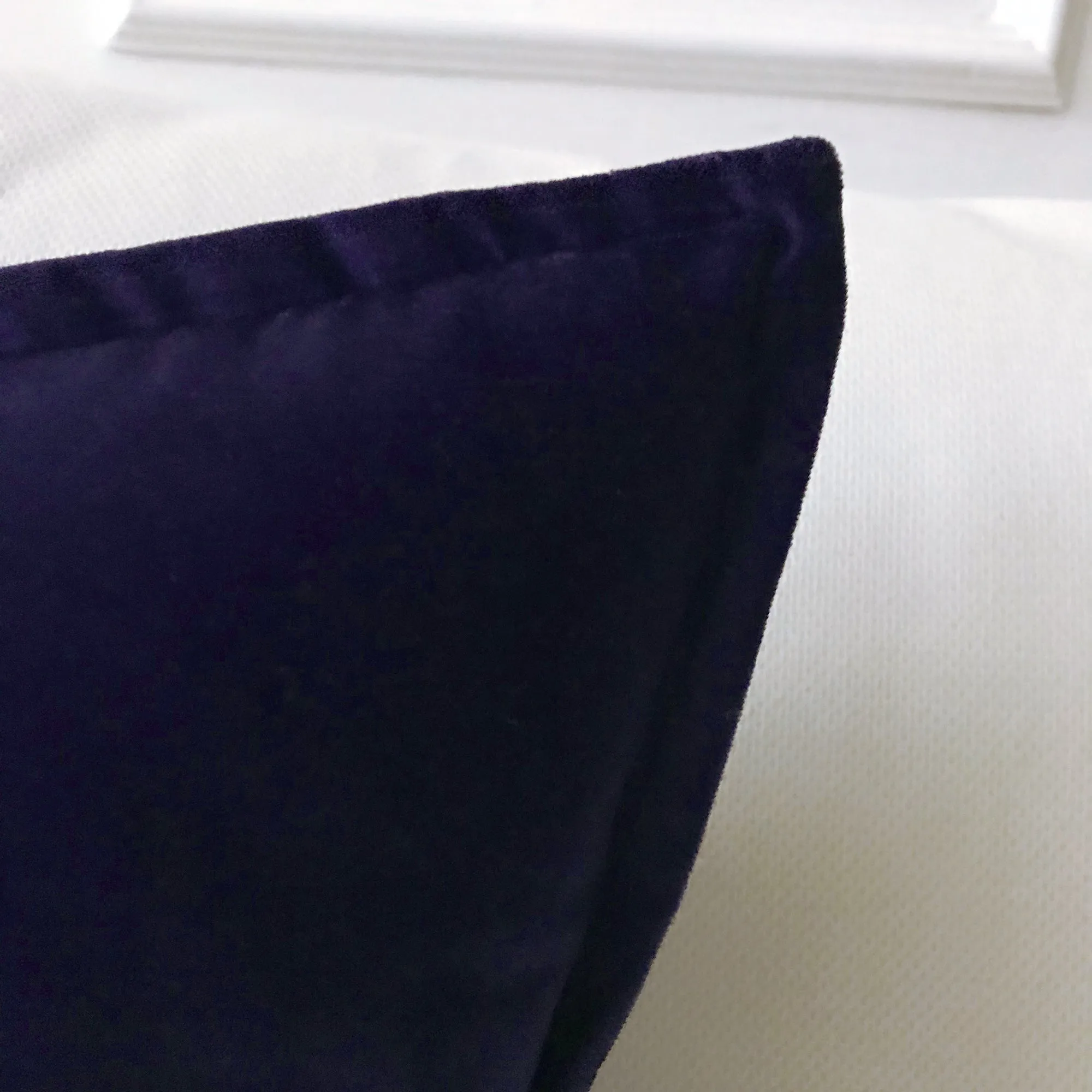 Velvet Standard Sham 20x27 in Midnight Blue