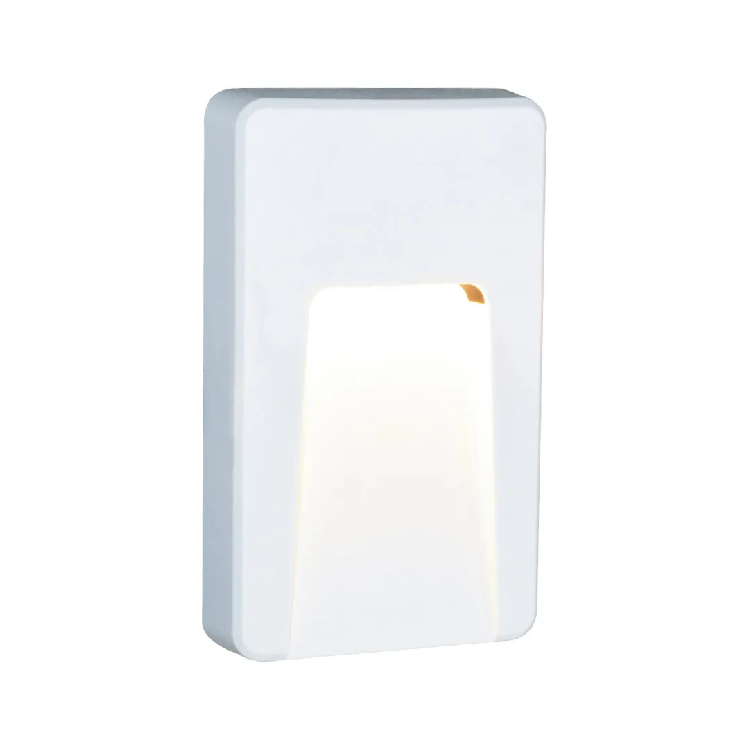 Vertical Indirect Recessed Step White Light