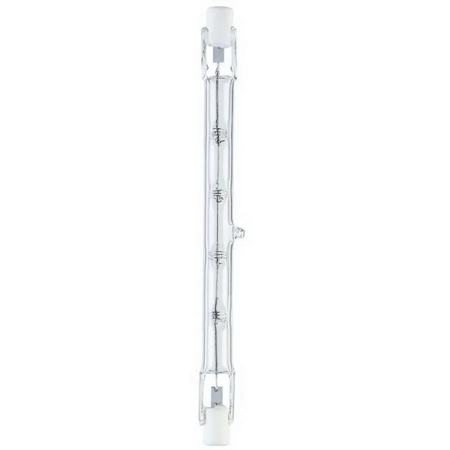 Westinghouse 0447300 150 Watt Halogen T3 Double-Ended Clear - 2900 Kelvin - Warm White - 2400 Lumens - RSC-Recessed Single Contact Base - 120 Volt - Box