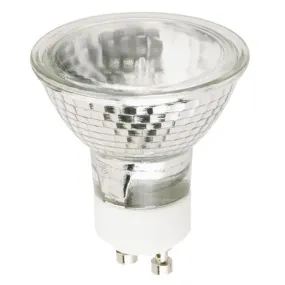 Westinghouse 0621100 50 Watt Halogen MR16 Xenon Flood Clear - 3050 Kelvin - Cool White - 500 Lumens - GU10 Base - 120 Volt - Card - 2-Pack