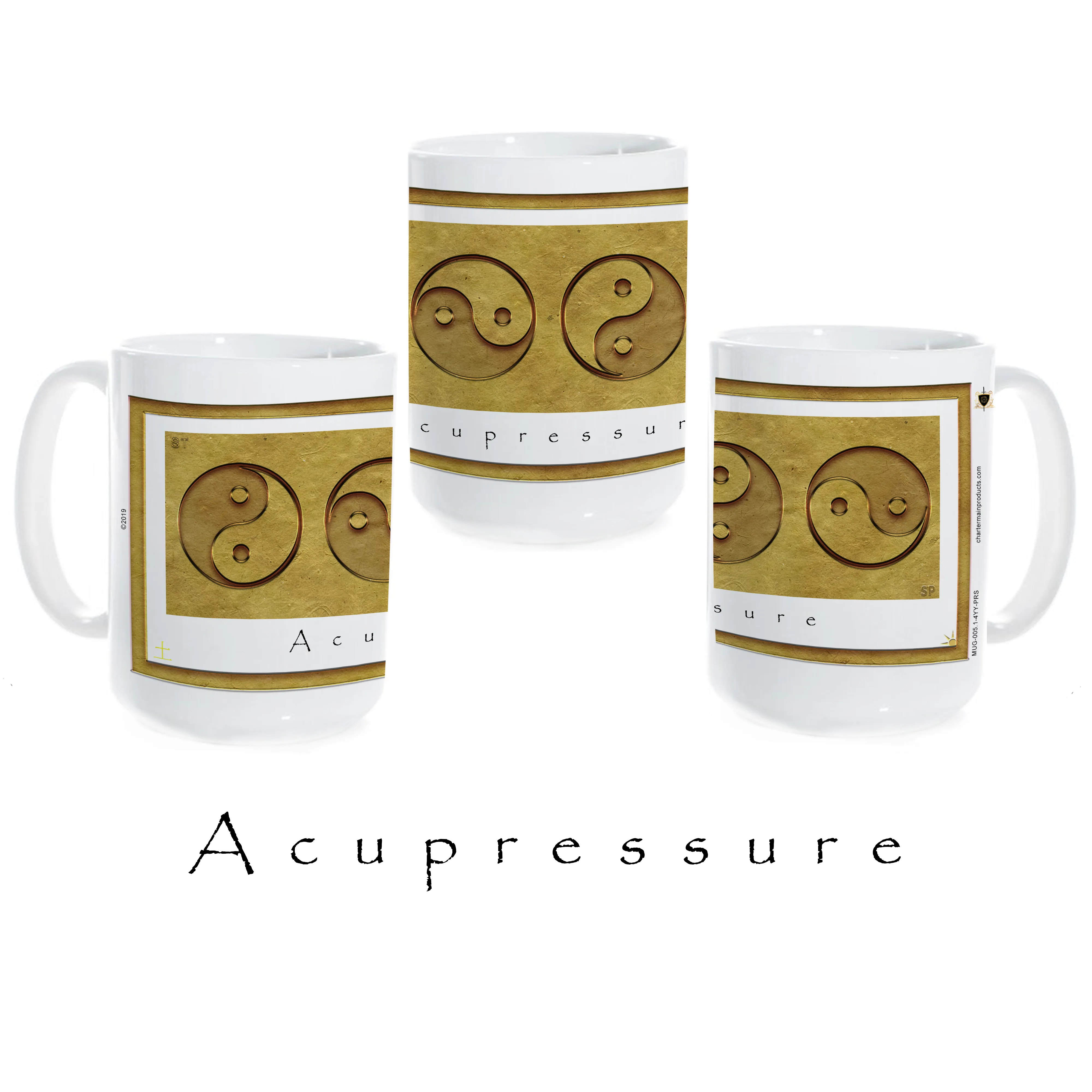 Yin Yang Coffee Mug "Earth" (Acupressure)