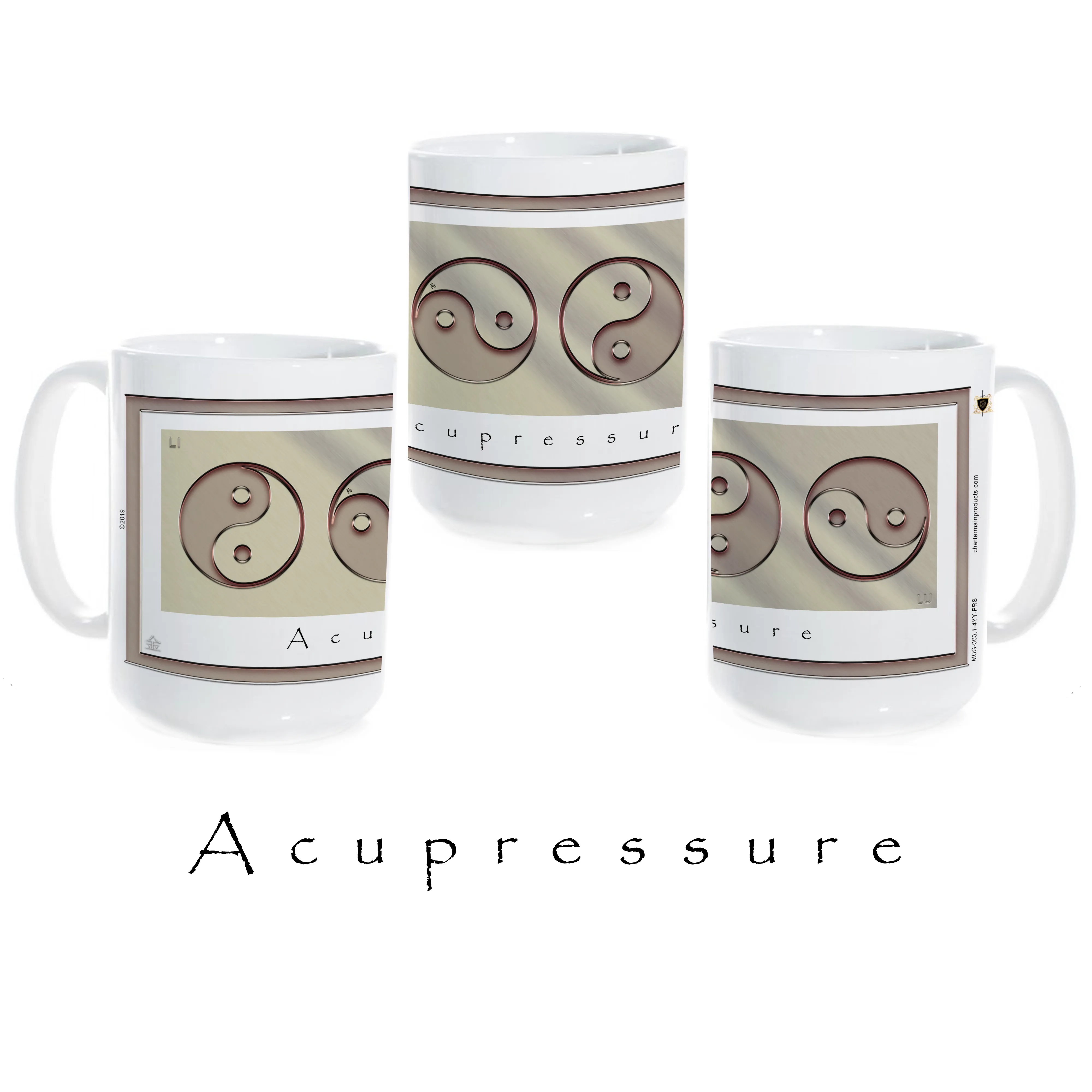 Yin Yang Coffee Mug "Metal" (Acupressure)