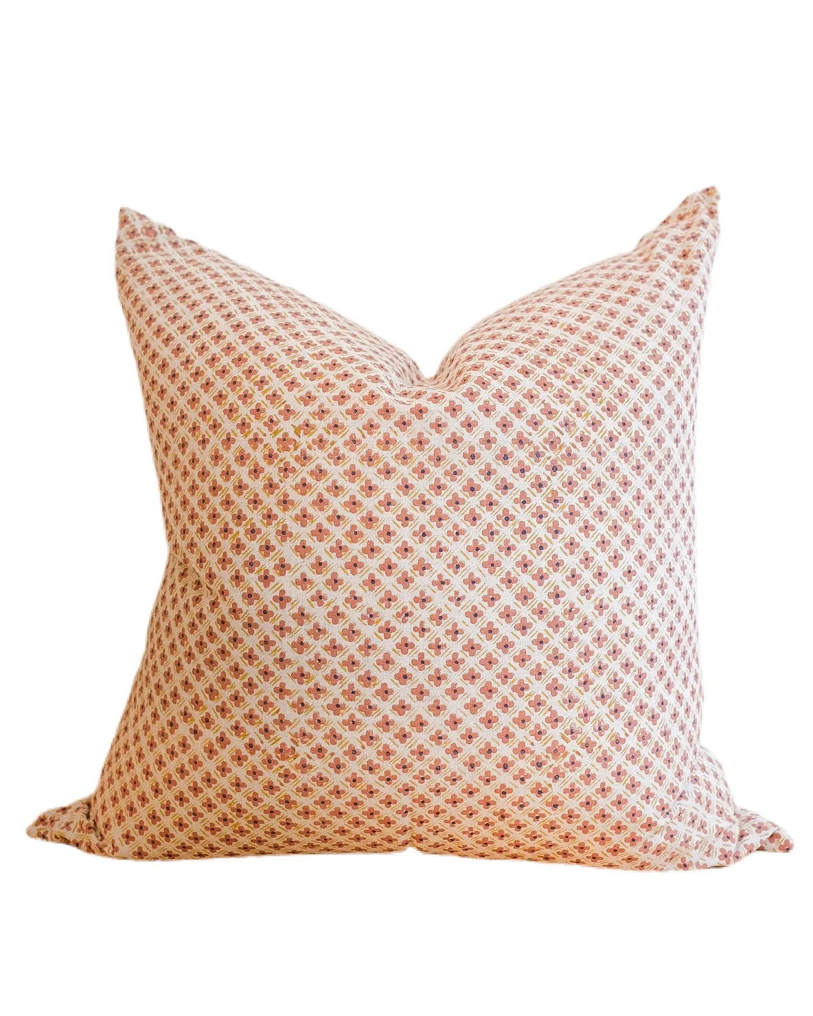 Zainab Hand Blocked Linen Pillow Cover (22x22)