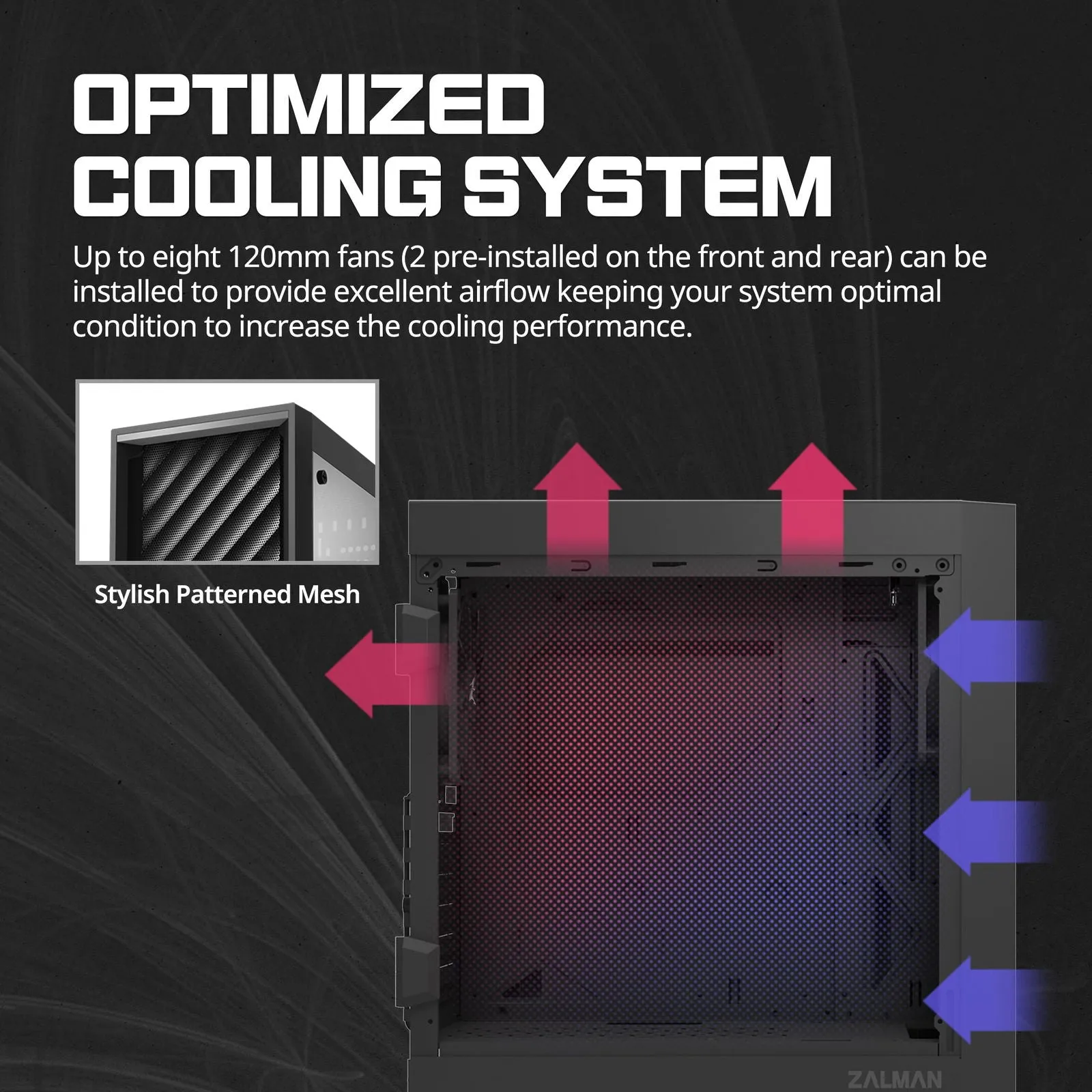 Zalman T7 ATX Compact Mid-Tower PC Case w/ Tempered Glass Side Panel