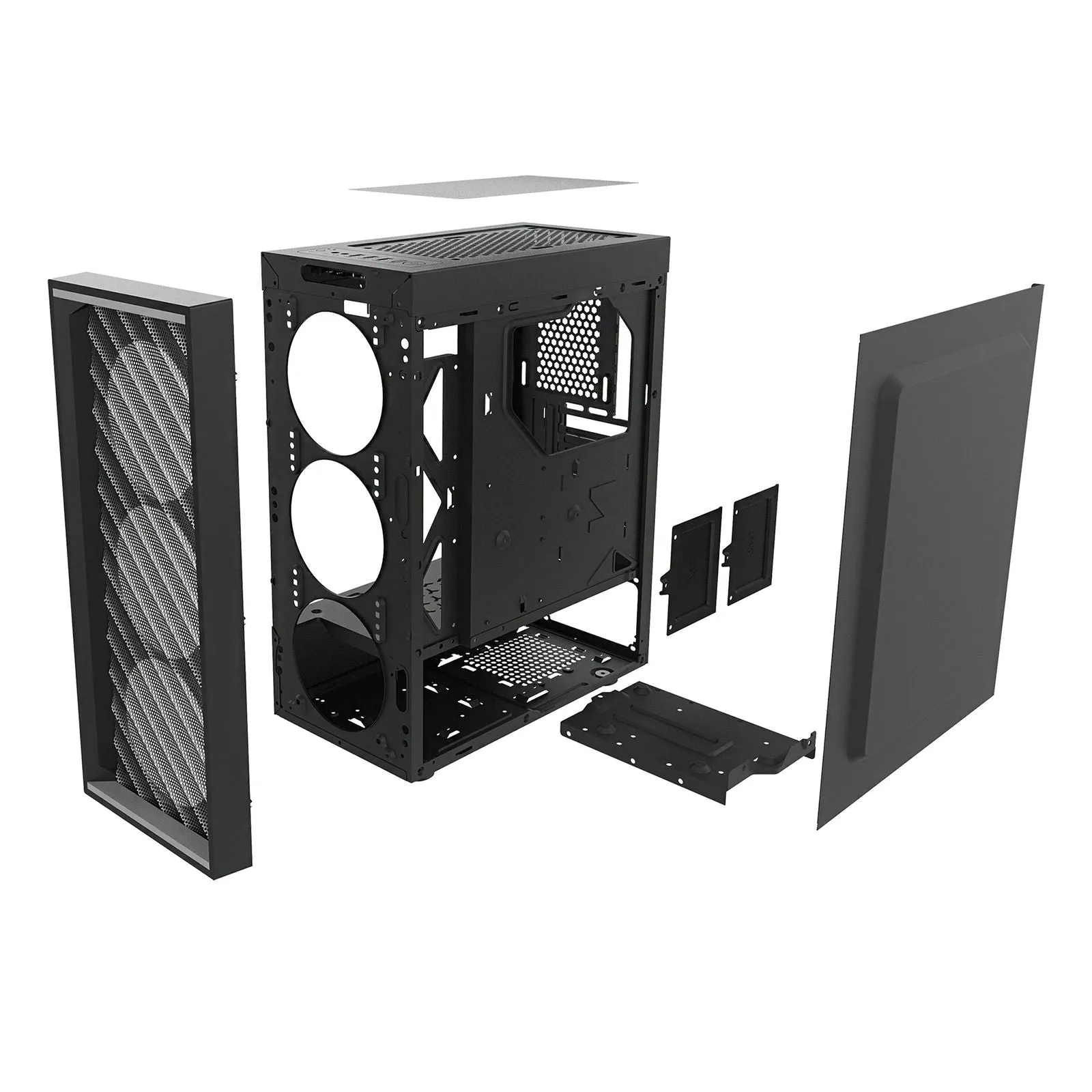 Zalman T7 ATX Compact Mid-Tower PC Case w/ Tempered Glass Side Panel