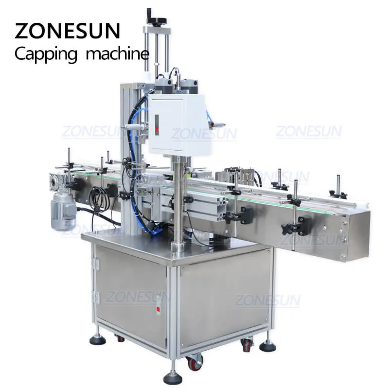 ZONESUN ZS-XG16 Pneumatic Automatic Bottle Capping Machine For Spray Bottles